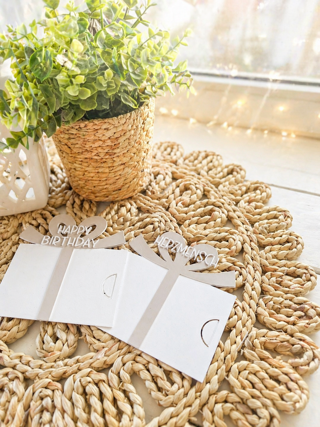 Gutscheinkartenhalter Geschenkbox – personalisierbar | Geldgeschenk & Gutschein kreativ verpacken | Für Dich, Herzensmensch, Wunschfüller