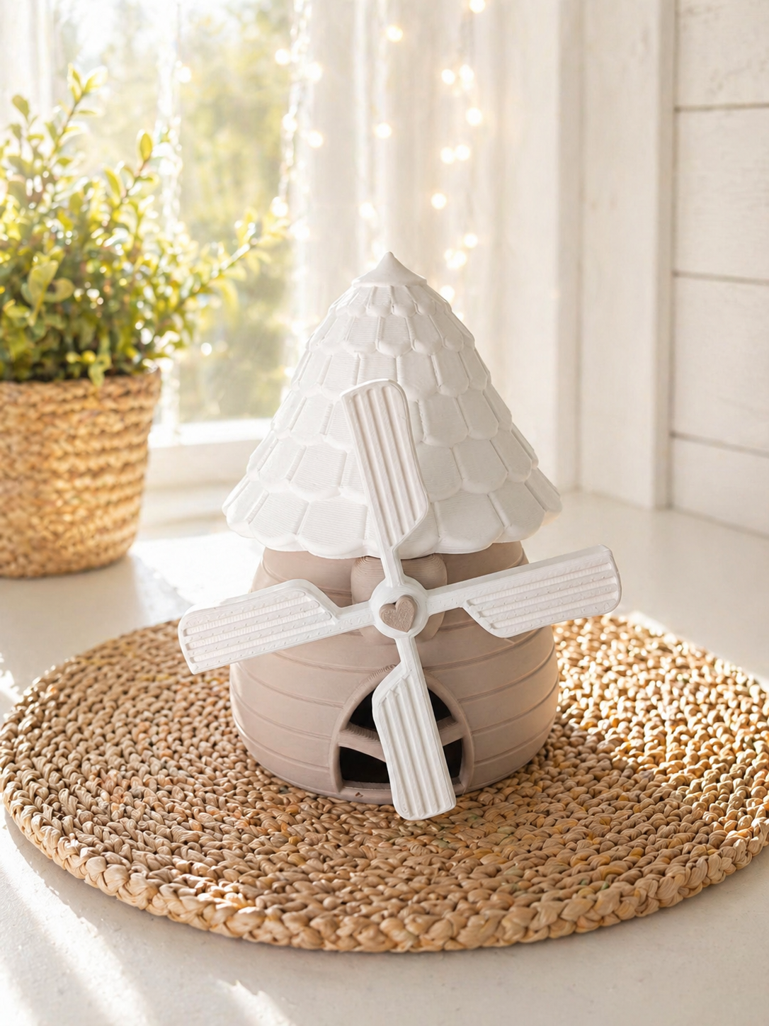 Zauberhafte Windmühle in zwei Größen – liebevolle Frühlings- & Sommerdeko mit freier Farbwahl
