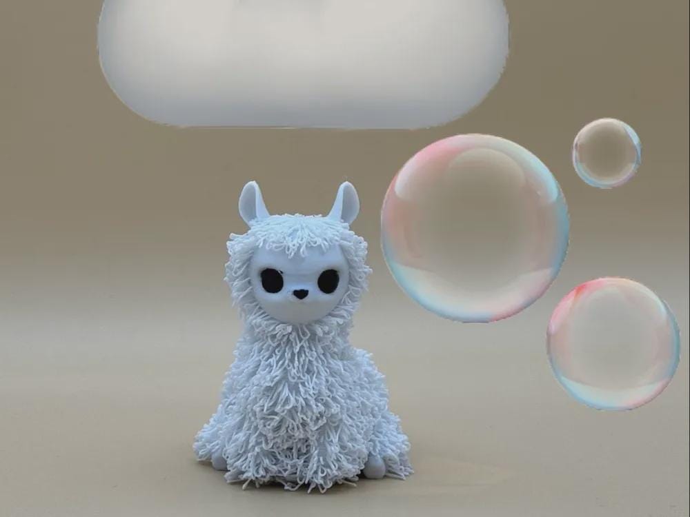 Kleines niedliches Lama in Strickoptik  liebevolle Miniaturfigur als Geschenk, Deko oder für das Kinderzimmer