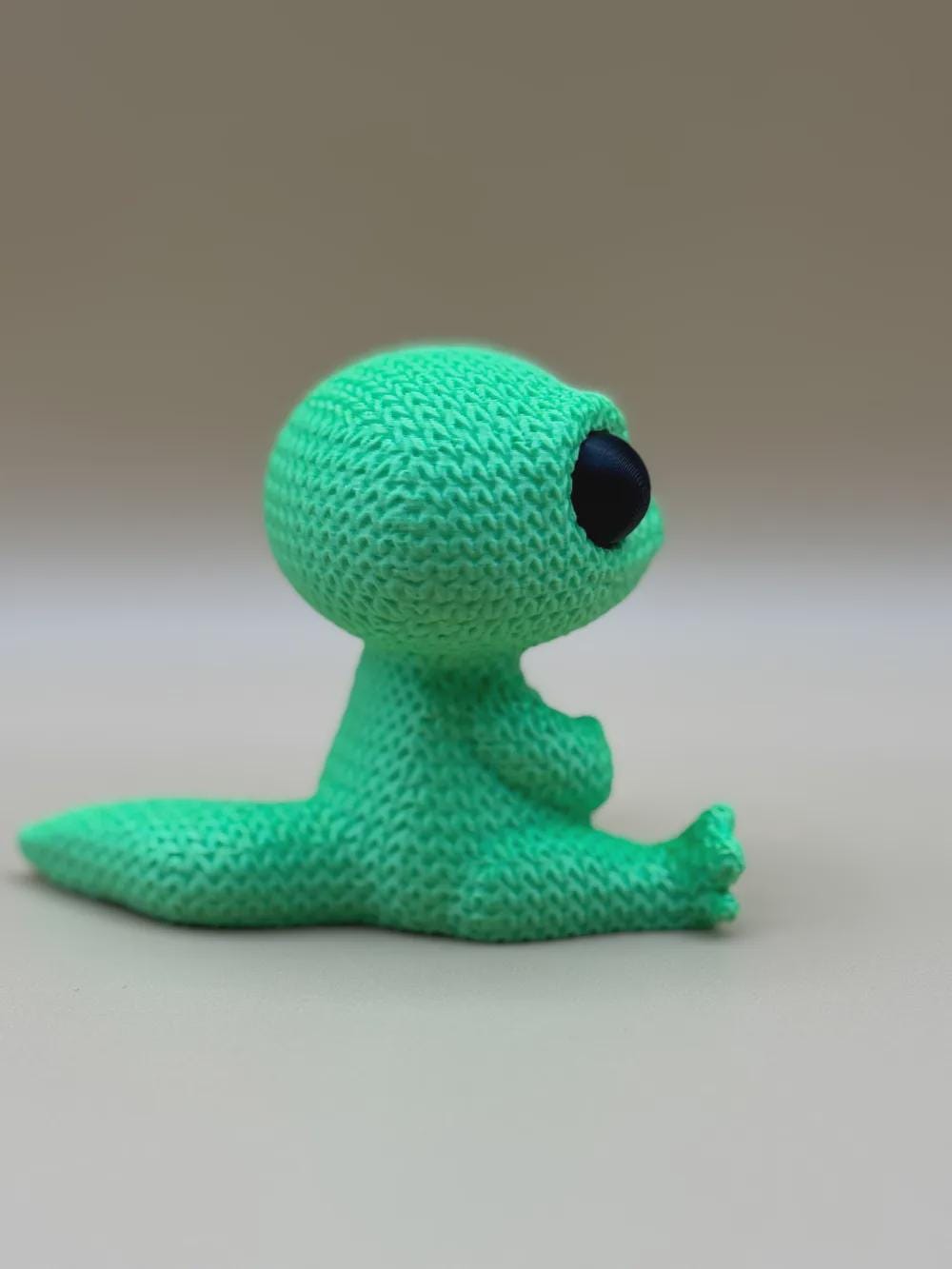Niedlicher Gecko in Strickoptik  liebevolle Miniaturfigur mit Wunschfarbe oder Überraschung