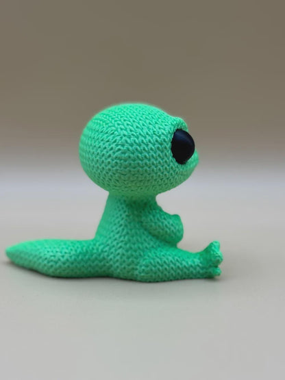 Niedlicher Gecko in Strickoptik  liebevolle Miniaturfigur mit Wunschfarbe oder Überraschung