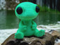 Niedlicher Gecko in Strickoptik  liebevolle Miniaturfigur mit Wunschfarbe oder Überraschung