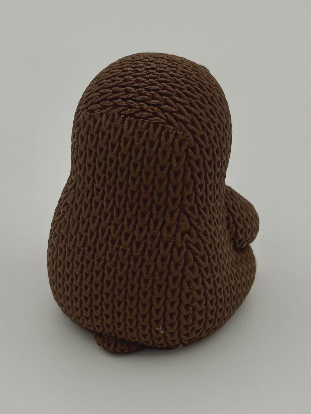 Niedlicher Maulwurf in Strickoptik  liebevolle Miniaturfigur