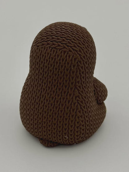 Niedlicher Maulwurf in Strickoptik  liebevolle Miniaturfigur