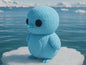 Kleiner Pinguin in Strickoptik  winterliche Miniaturfigur als Geschenk, Deko oder Sammlerfigur