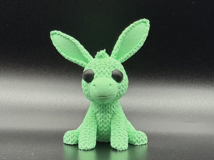 Kleiner Esel in Strickoptik  liebevolle Miniaturfigur als Deko, Geschenk oder für Eselfans