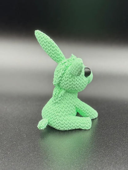 Kleiner Esel in Strickoptik  liebevolle Miniaturfigur als Deko, Geschenk oder für Eselfans