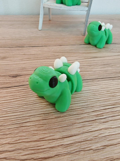 Snuggliez "Baby Stegosaurus"  Flexi-Figur | Beweglicher Mini-Dino | Fidget-Spielzeug & Geschenkidee | CozyLabs Design
