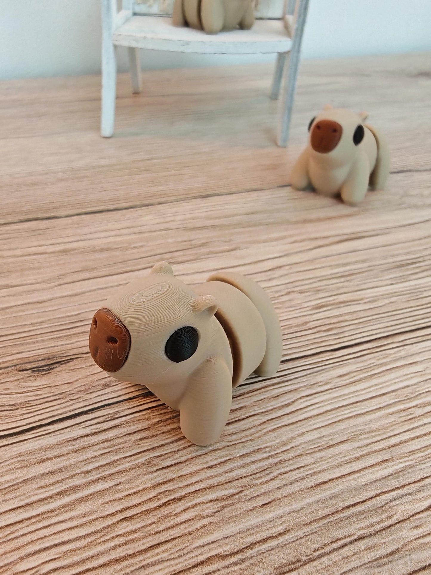 Snuggliez "Baby Capybara"  Bewegliche Flexi-Figur (3D-gedruckt) | Mini Capybara zum Sammeln & Verschenken | CozyLabs Design