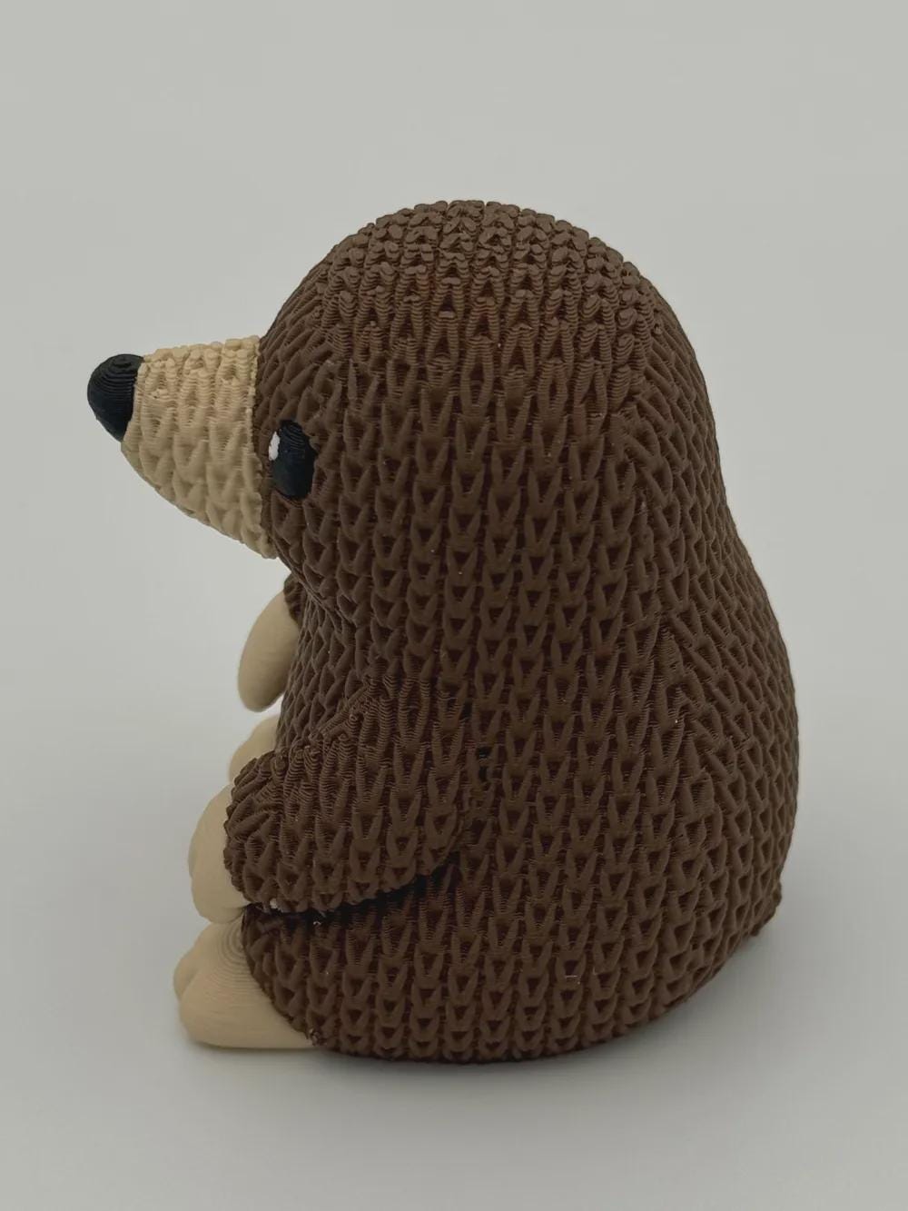 Niedlicher Maulwurf in Strickoptik  liebevolle Miniaturfigur