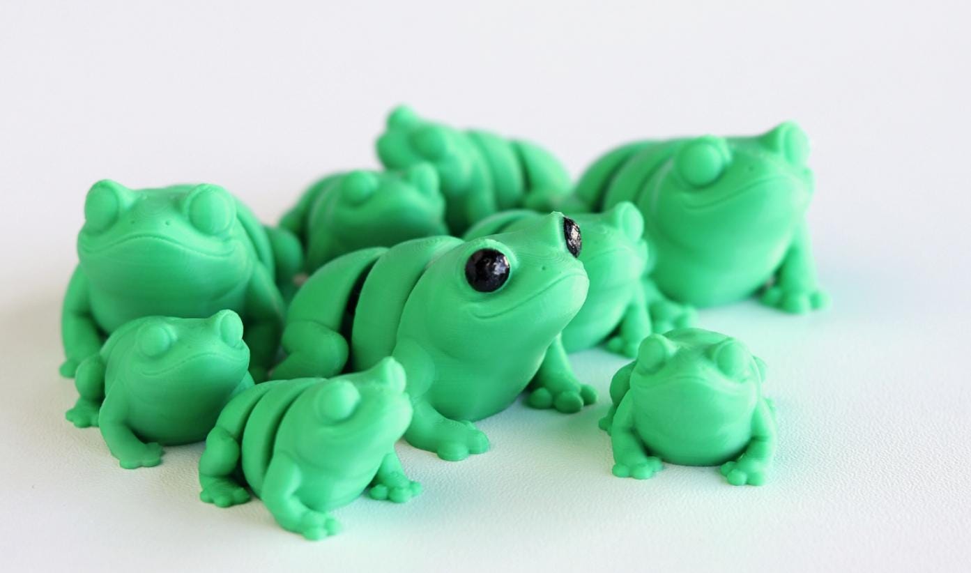 Snuggliez "Baby Frosch"  Flexi-Figur (3D-gedruckt) | Beweglich, niedlich & sammelbar | Teil der Snuggliez-Kollektion von CozyLabs