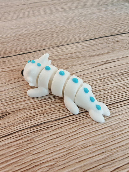 Snuggliez "Baby Drache"  Flexi-Figur (3D-gedruckt) | Beweglich & niedlich | Mini-Drachenfigur zum Sammeln | CozyLabs Design