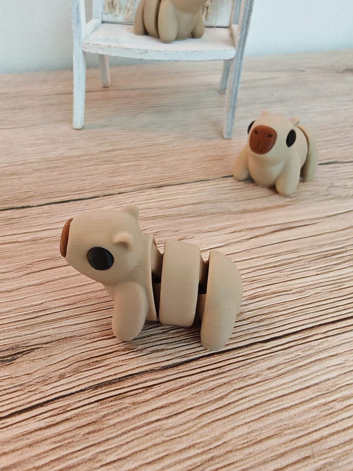 Snuggliez "Baby Capybara"  Bewegliche Flexi-Figur (3D-gedruckt) | Mini Capybara zum Sammeln & Verschenken | CozyLabs Design