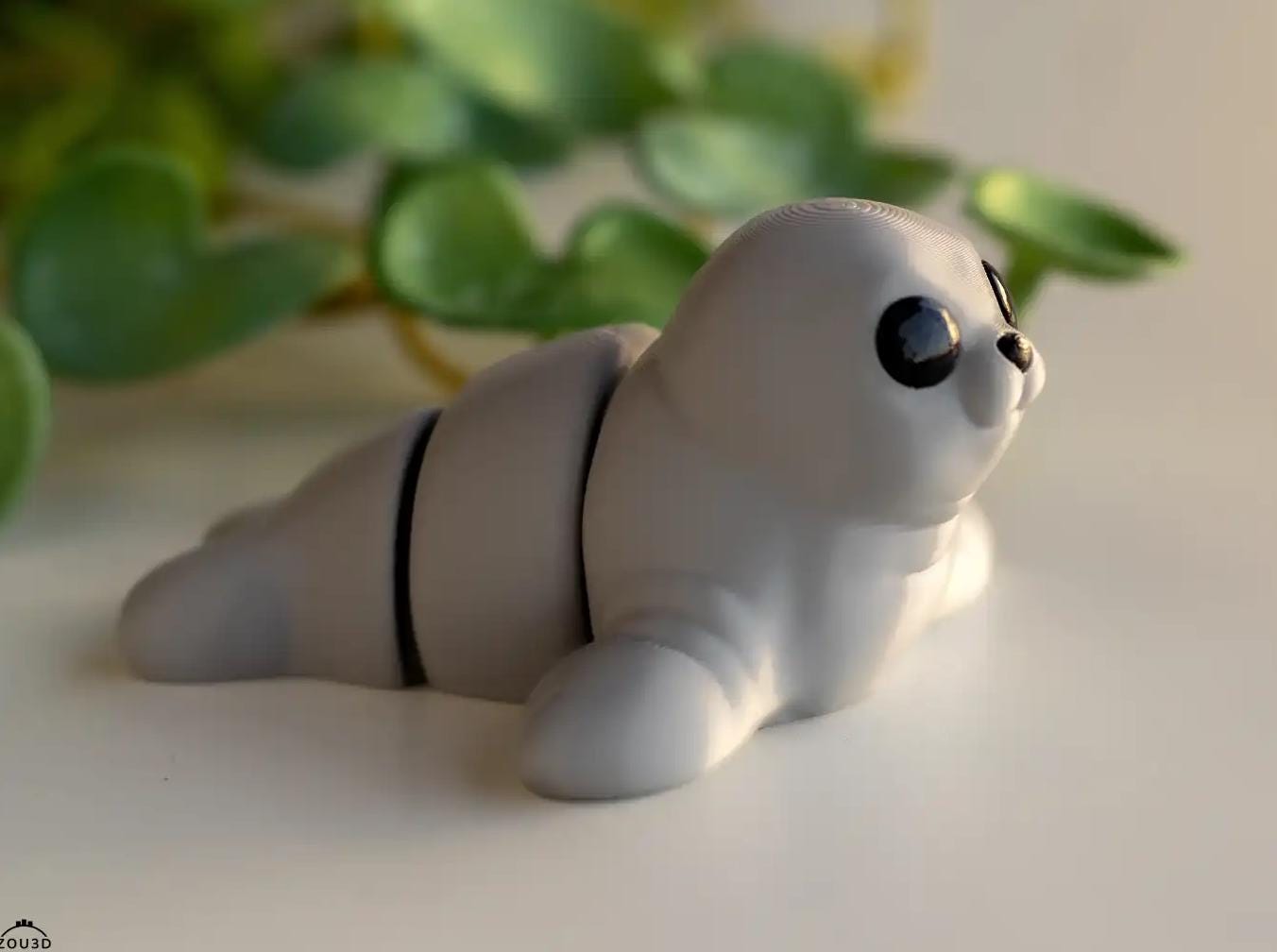 Snuggliez "Baby Seerobbe"  Bewegliche Flexi-Figur  | Mini-Robbe zum Sammeln, Spielen & Verschenken | CozyLabs Design