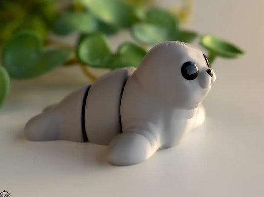 Snuggliez "Baby Seerobbe"  Bewegliche Flexi-Figur  | Mini-Robbe zum Sammeln, Spielen & Verschenken | CozyLabs Design