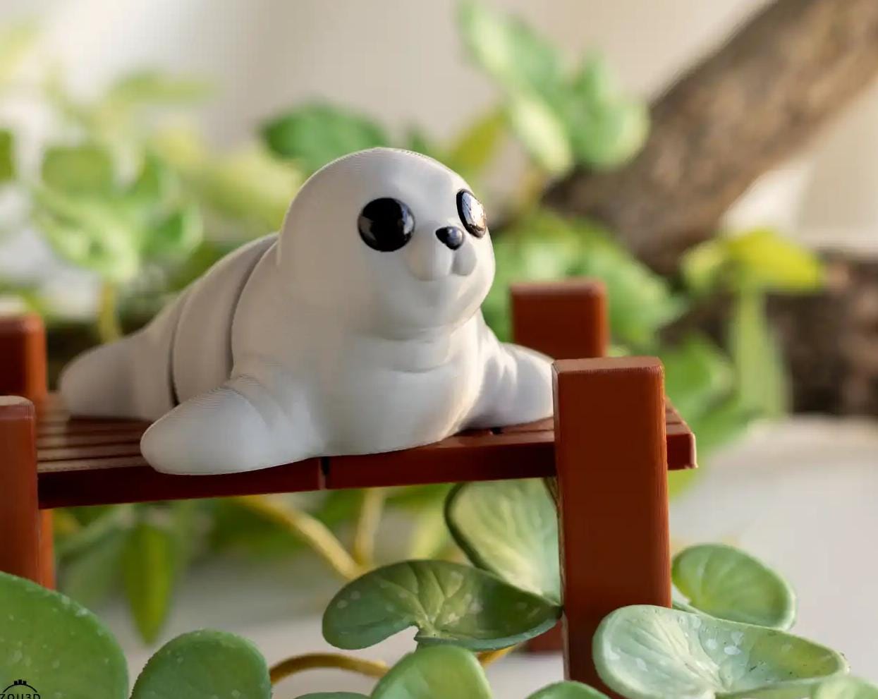 Snuggliez "Baby Seerobbe"  Bewegliche Flexi-Figur  | Mini-Robbe zum Sammeln, Spielen & Verschenken | CozyLabs Design
