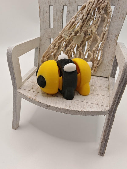 Snuggliez Baby Biene“  Flexi-Figur | Bewegliches Mini-Tier zum Spielen & Sammeln | CozyLabs Design