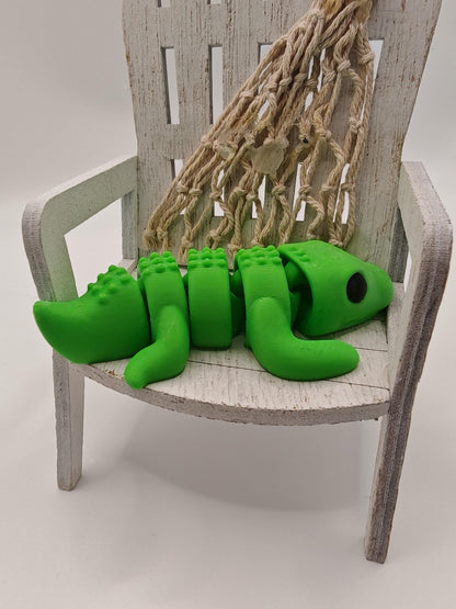 Snuggliez Baby Krokodil“  Flexi-Figur | Bewegliches Mini-Tier zum Spielen & Sammeln | CozyLabs Design