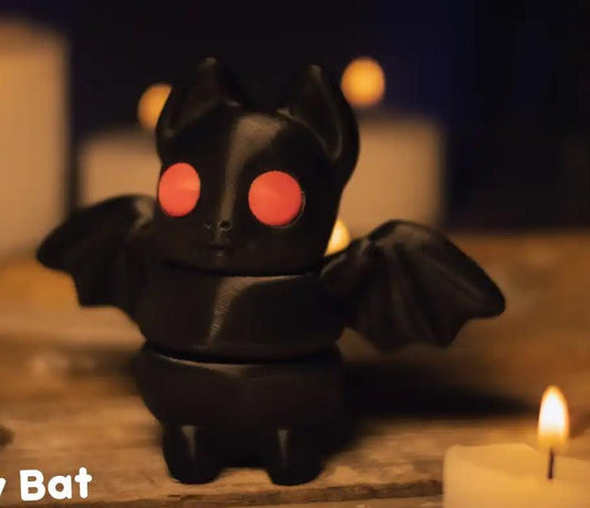 Snuggliez Baby Fledermaus“  niedliche Flexi-Figur mit Flügeln | Halloween Deko | Gothic Geschenkidee | CozyLabs Design