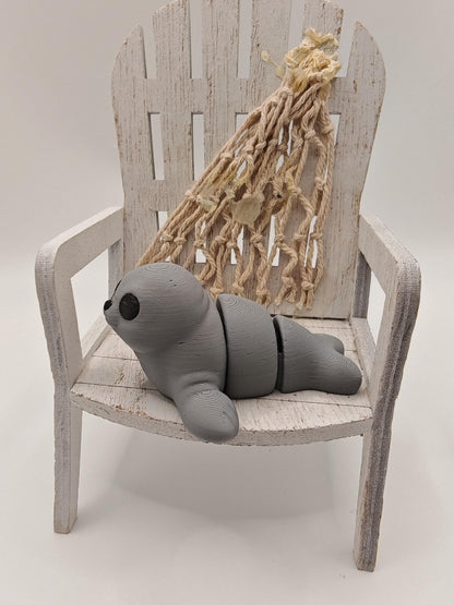 Snuggliez "Baby Seerobbe"  Bewegliche Flexi-Figur  | Mini-Robbe zum Sammeln, Spielen & Verschenken | CozyLabs Design