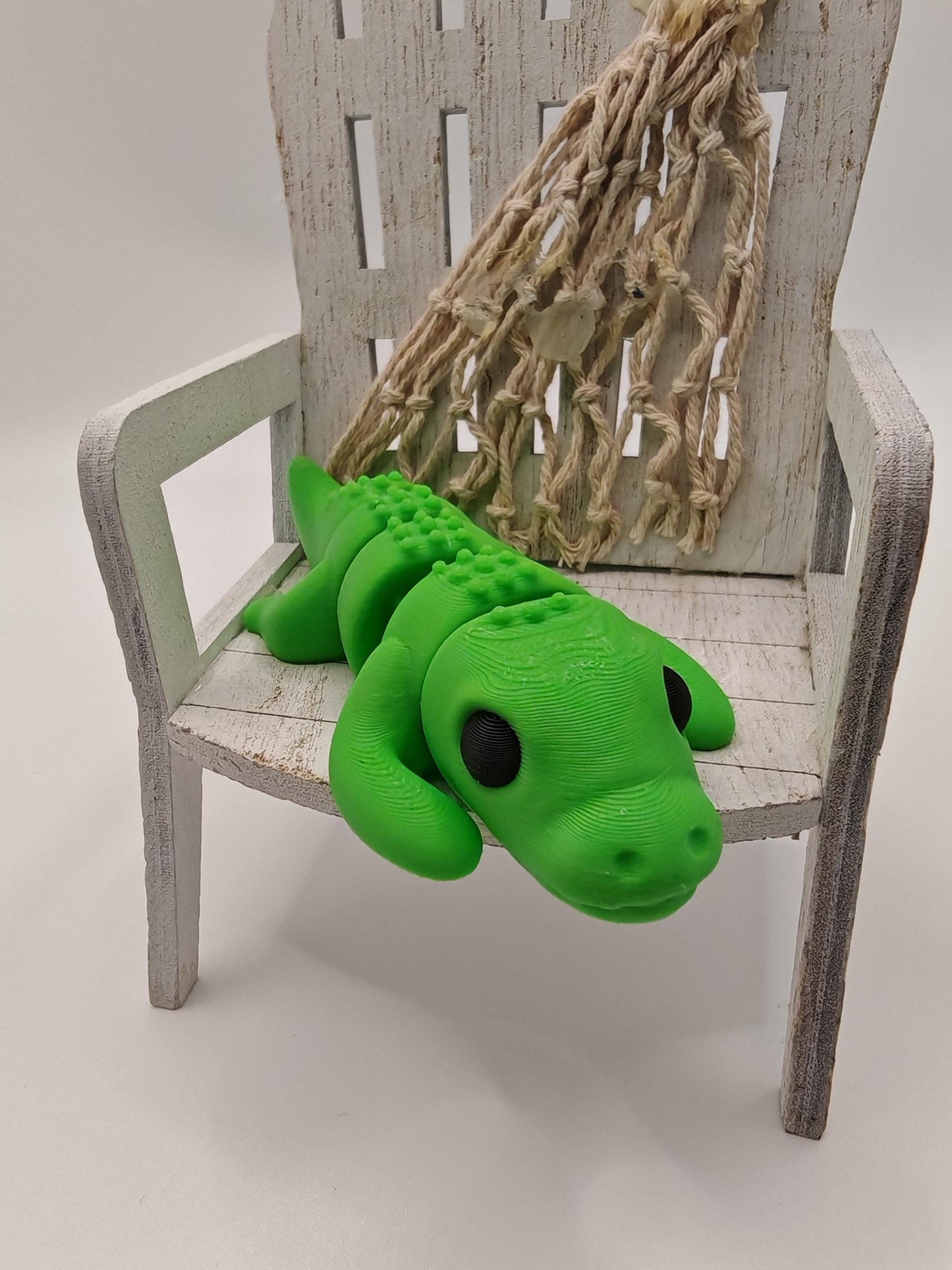 Snuggliez Baby Krokodil“  Flexi-Figur | Bewegliches Mini-Tier zum Spielen & Sammeln | CozyLabs Design