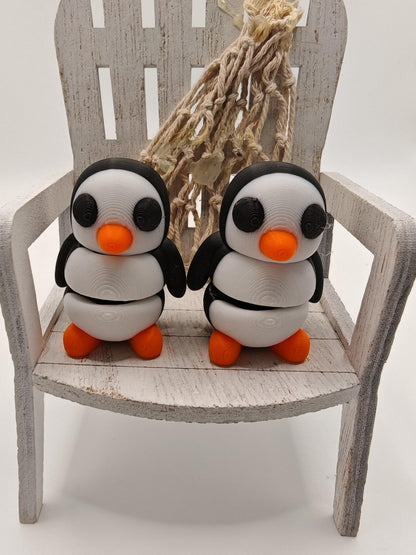 Snuggliez Baby Pinguin“  Flexi-Figur | Niedliches Mini-Tier zum Spielen & Sammeln | CozyLabs Design