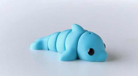 Snuggliez Baby Delphin“  bewegliche 3D-Flexi-Figur | Ozean-Serie von CozyLabs Design