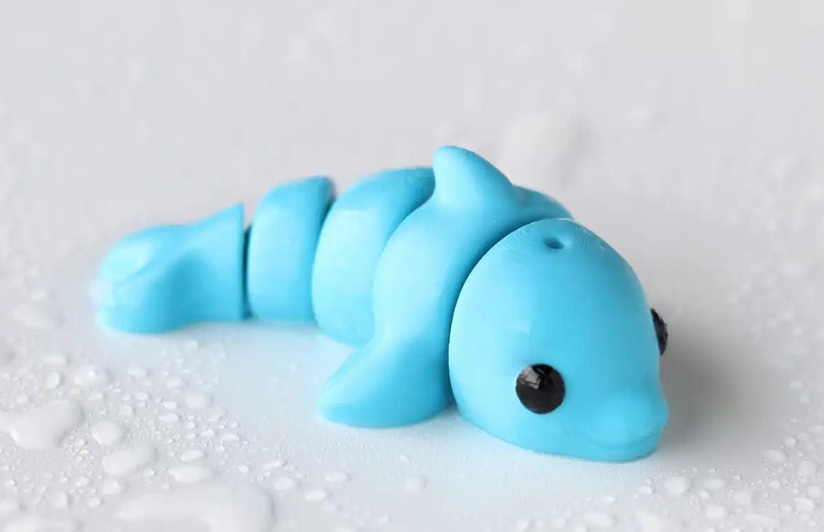 Snuggliez Baby Delphin“  bewegliche 3D-Flexi-Figur | Ozean-Serie von CozyLabs Design