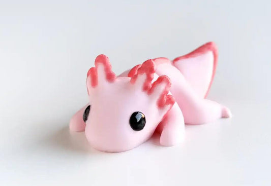 Snuggliez Baby Axolotl“  niedliche bewegliche Flexi-Figur | CozyLabs Miniatur