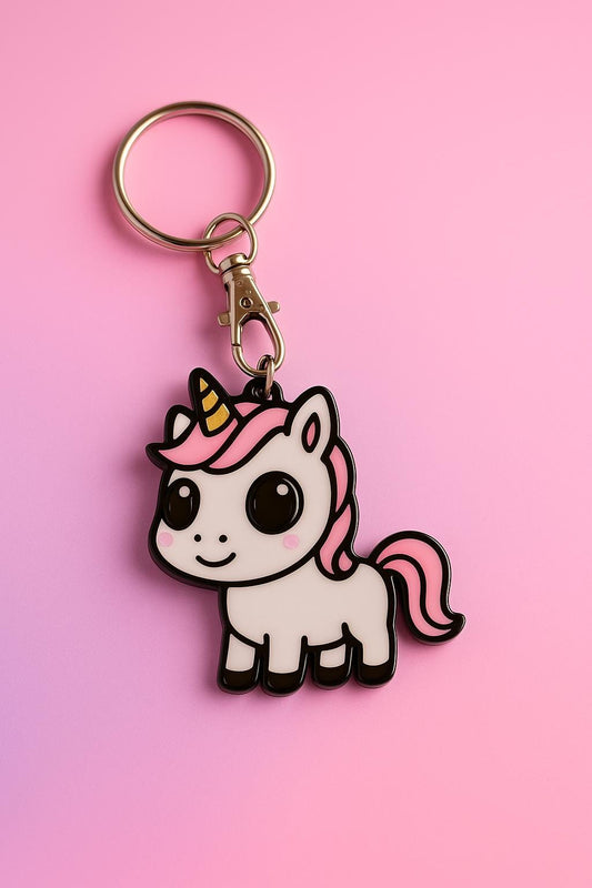 NFC-Einhorn „Luna“ Schlüsselanhänger – zauberhaft, smart & voller Glitzer fürs Herz