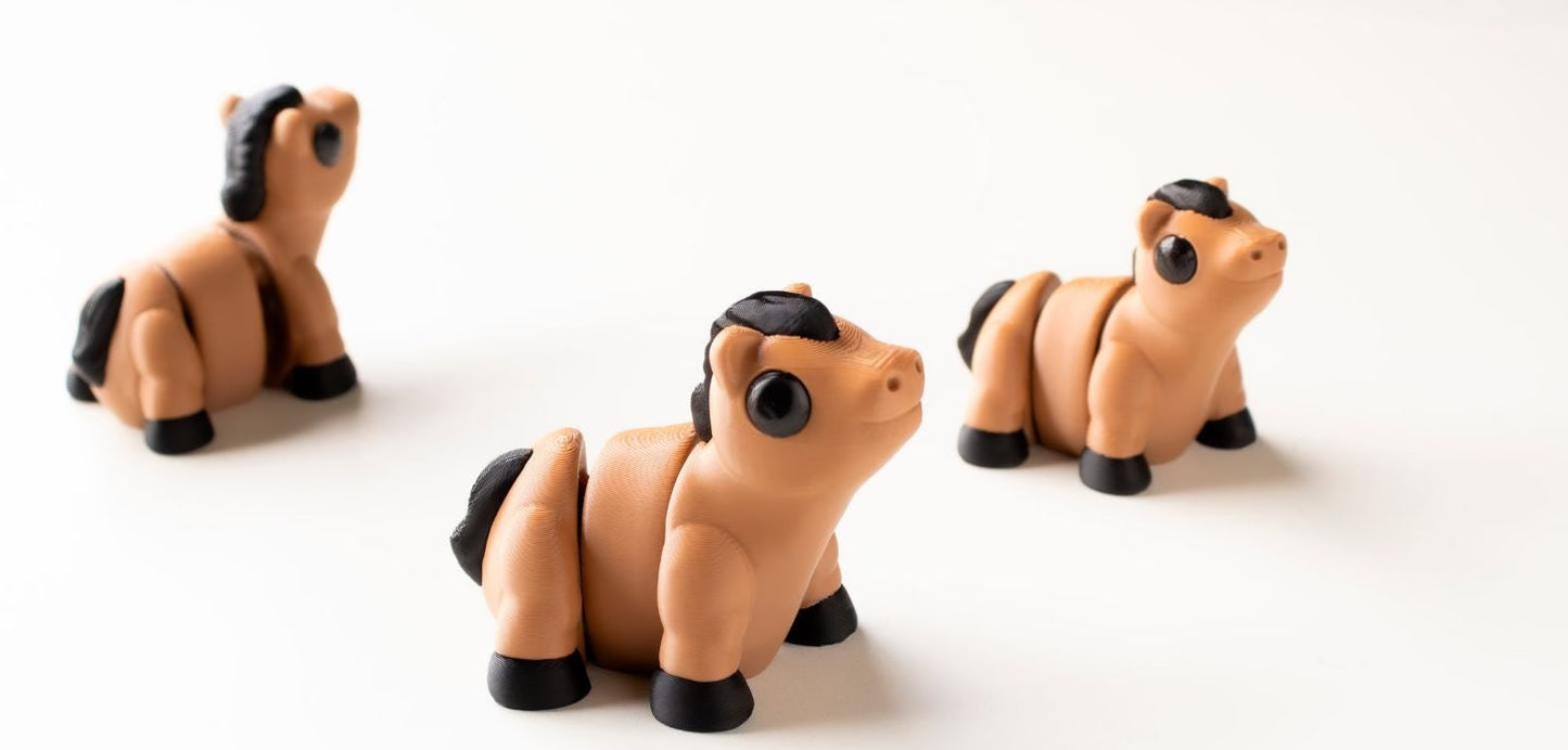 Snuggliez Baby Pferd“  Bewegliches Flexi-Tier & kleiner ADHS-Helfer