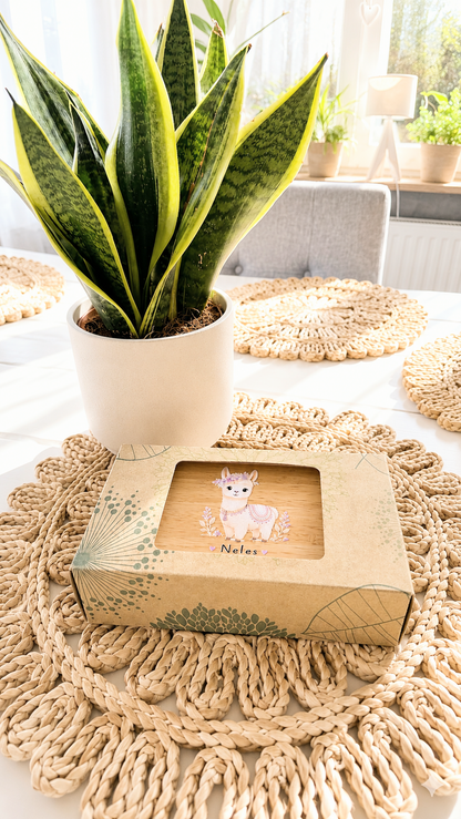 Brotdose personalisiert mit Namen & Wunschmotiv – Butterbrotdose zur Einschulung mit Bambusdeckel | 59 Motive | 700 ml